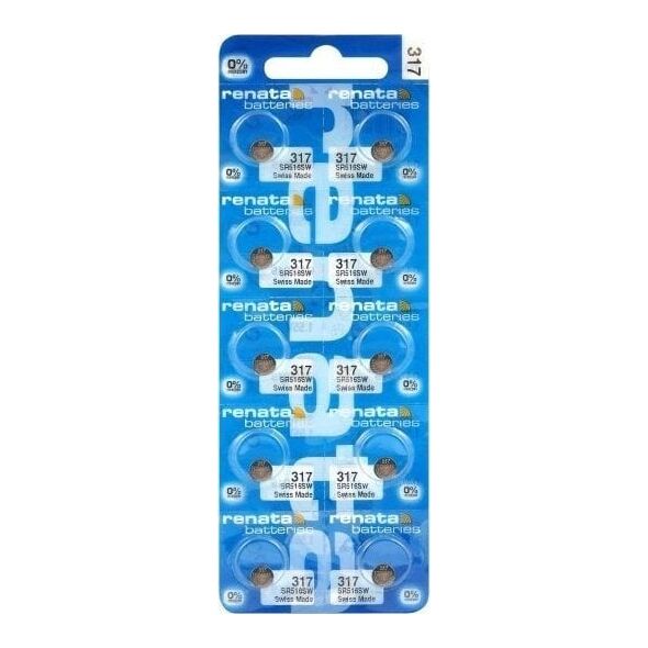 Renata Bateria srebrowa mini Renata 317 / SR516SW / SR62  1 sztuka