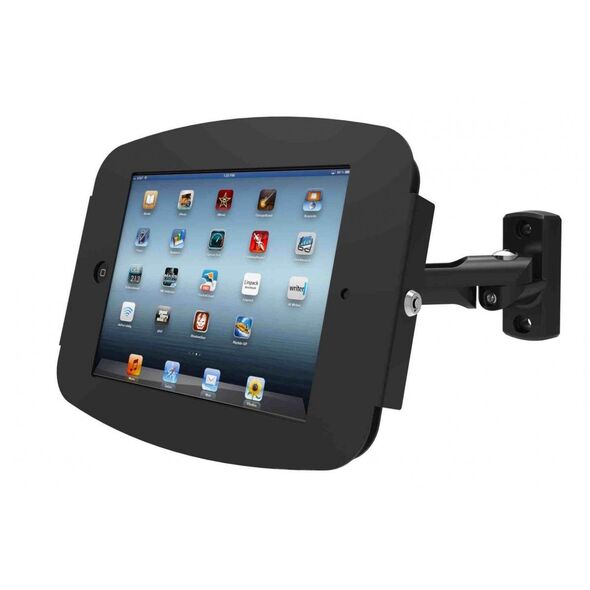 Compulocks iPad Pro 12.9" (3-6η Γενιά) Space Enclosure Swing Wall Mount Μαύρο, 32.8 εκ. (12.9"), iPad Pro 12.9 (3η Γενιά), Μαύρο, Αλουμίνιο, Στρογγυλό κλειδί, 2 τεμ.