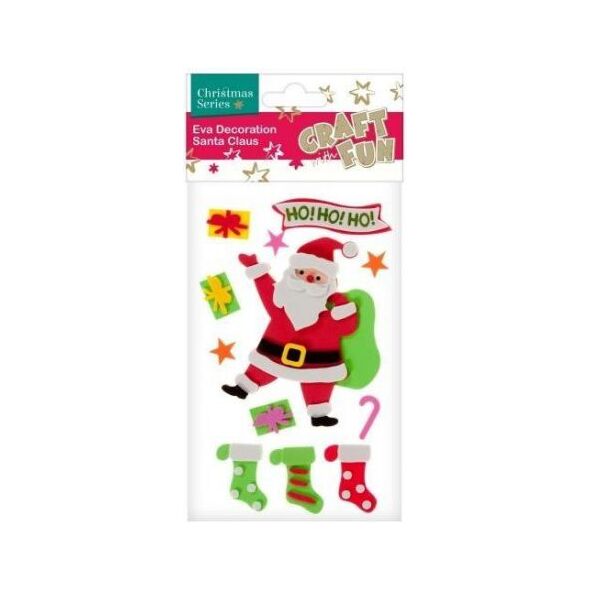 Craft with Fun Ozdoba dekoracyjna samoprzylepny Mikołaj