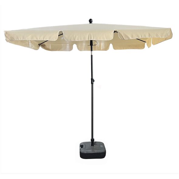 Fancy Garden Parasol ogrodowy FLOKS 235x200x125 łamany solidny składany beżowy
