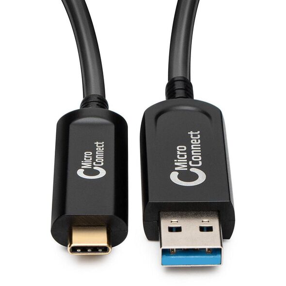 MicroConnect MC-USB3.2CA30OP, 30 μ, USB A, USB C, USB 3.2 Gen 2 (3.1 Gen 2), 10 Gbit/s, Μαύρο