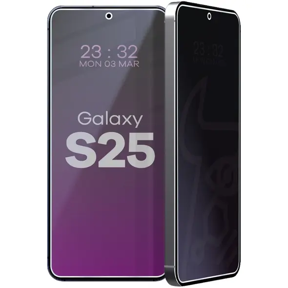 Prywatyzujące szkło hybrydowe Bizon Glass Mule Shadow do Samsung Galaxy S25 matowe