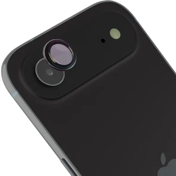Szkło na aparat z aplikatorem Bizon Glass Snap Lens do Apple iPhone 17 Air czarna ramka