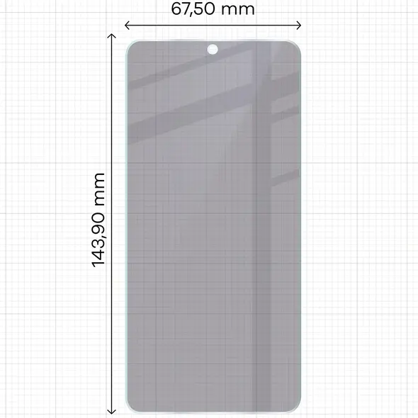 Prywatyzujące szkło hybrydowe Bizon Glass Mule Shadow do Samsung Galaxy S25 matowe