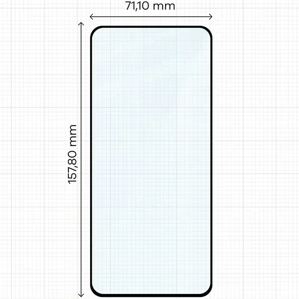 Szkło hartowane Bizon Glass Edge 2 do Motorola Moto G86 5G / G86 Power 5G czarna ramka