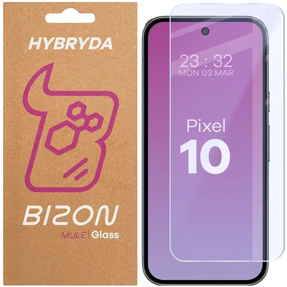 Elastyczne szkło hybrydowe Bizon Glass Mule do Google Pixel 10