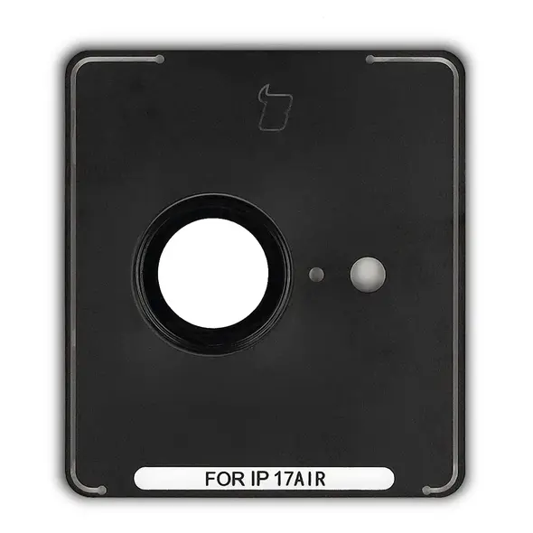 Szkło na aparat z aplikatorem Bizon Glass Snap Lens do Apple iPhone 17 Air czarna ramka