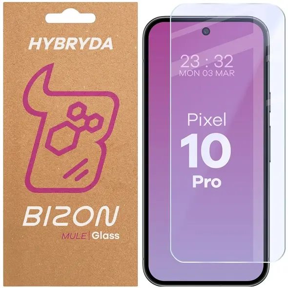Elastyczne szkło hybrydowe Bizon Glass Mule do Google Pixel 10 Pro