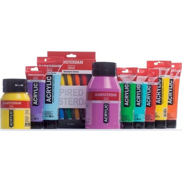 Artequipment Farba akrylowa TALENS AMSTERDAM 120ml 275 - PRIMARY YELLOW uniw