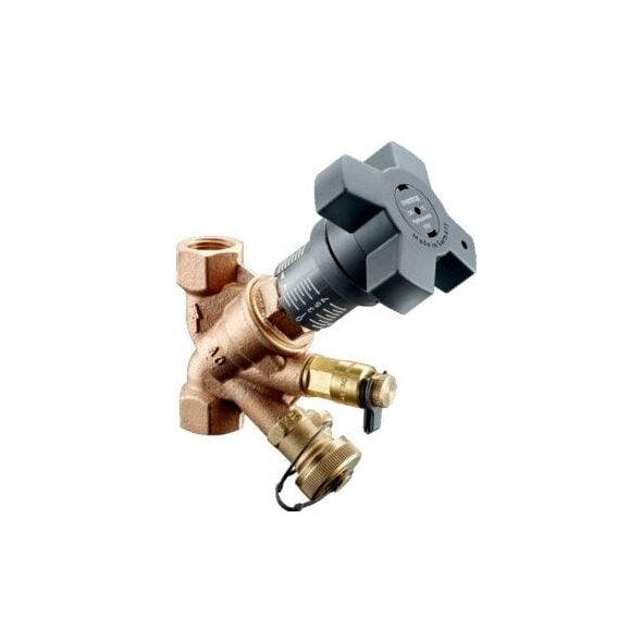Hydrocontrol VTR, βαλβίδα εξισορρόπησης, DN 15, 1/2GW, μπρούντζος, με βαλβίδα μέτρησης και σφαιρική βαλβίδα