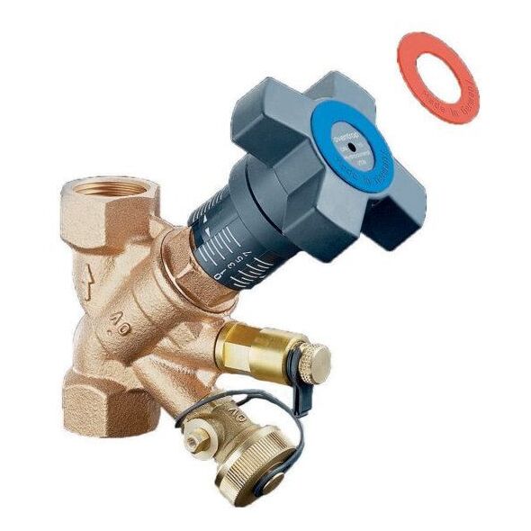 Hydrocontrol VTR, βαλβίδα εξισορρόπησης, DN 15, 1/2GW, μπρούντζος, με βαλβίδα μέτρησης και σφαιρική βαλβίδα
