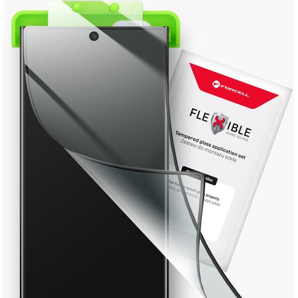 Szkło hybrydowe do iPhone 17 PRO MAX Forcell Flexible 5D czarne