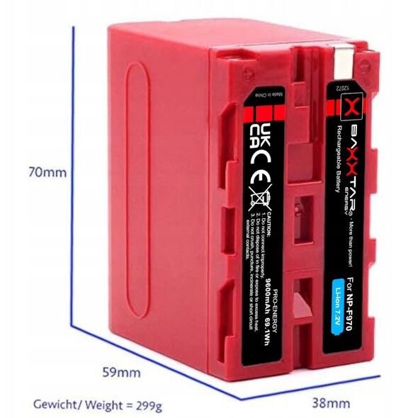 Μπαταρία Baxxtar NP-F970 9600mAh
