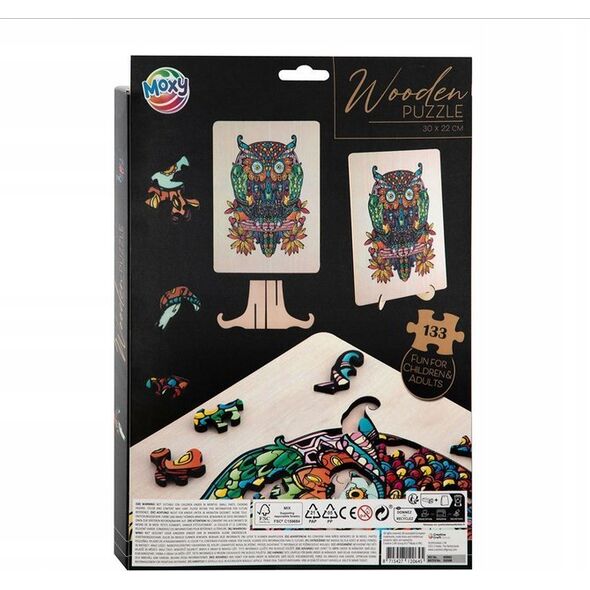 Eureka Puzzle drewniane 133 Sowa