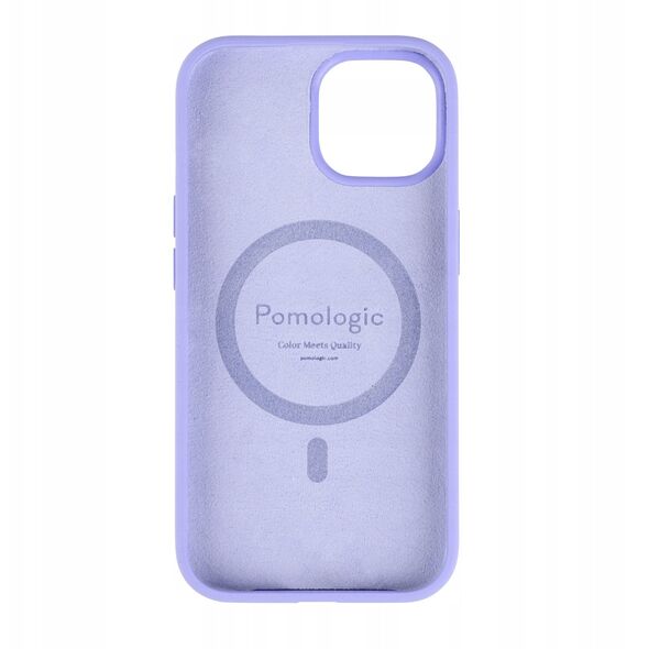 Pomologic CoverCase - προστατευτική θήκη σιλικόνης για iPhone 15 συμβατή με MagSafe (ανοιχτό μοβ)