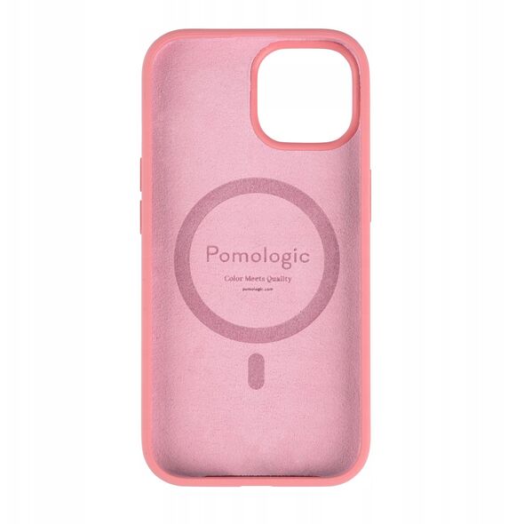 Pomologic CoverCase - προστατευτική θήκη σιλικόνης για iPhone 15 συμβατή με MagSafe (ροζ)