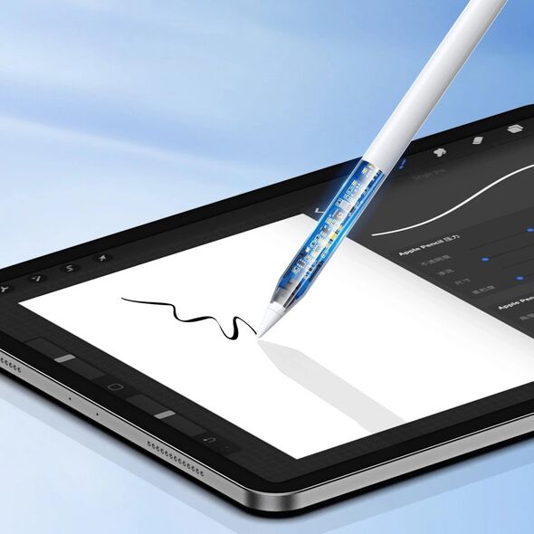 DUX DUCIS rysik STYLUS SP-06 do iPada z ładowaniem bezprzewodowym i wyświetlaczem biały