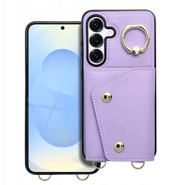 Futerał portfel WONDER dla SAMSUNG A56 5G liliowy