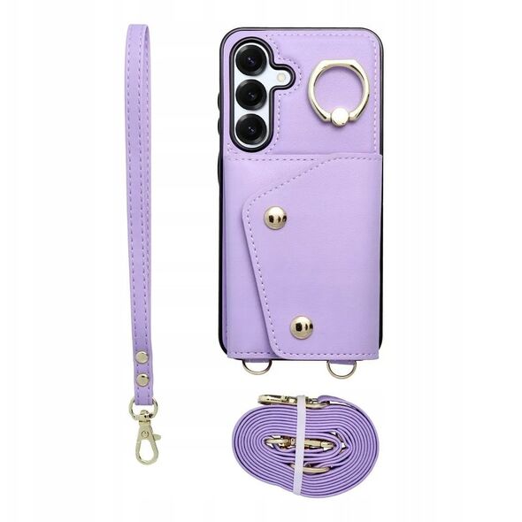 Futerał portfel WONDER dla SAMSUNG A56 5G liliowy