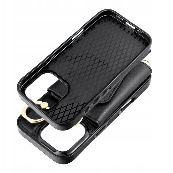Futerał portfel WONDER dla IPHONE 16e (SE 4 2025) czarny
