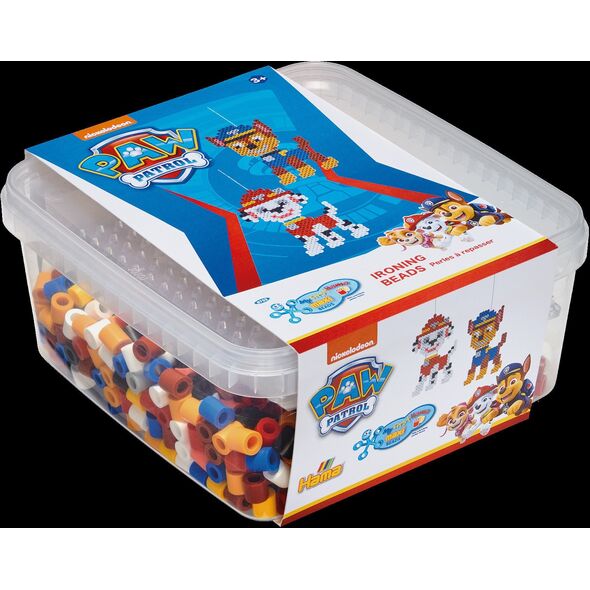 Hama maxi Paw Patrol χάντρες και πλακέτα σε κουβά