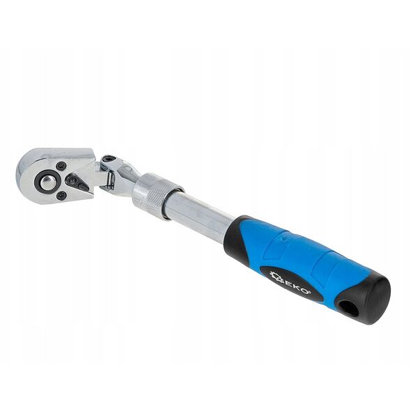 Grzechotka łamana teleskopowa 1/4" 210-278mm 72T CrV (60)