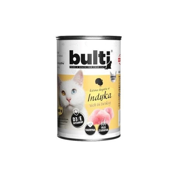 BULTI mielonka bogata w indyka dla kota 400g