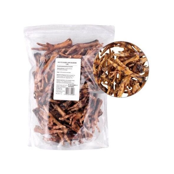 PETITTO Kurze łapki suszone przysmak dla psa 1kg