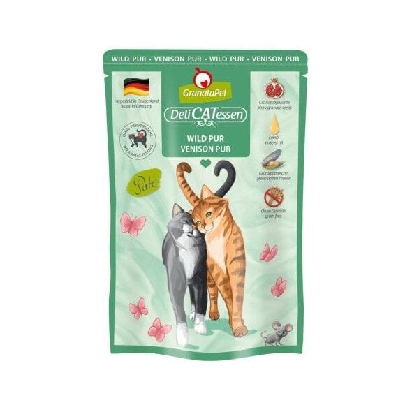 GranataPet DeliCatessen mokra karma z dziczyzną, saszetki dla kota 85g