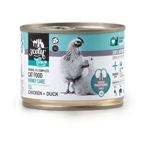 3Coty CHICKEN/DUCK Care with sensitive kidneys 180g
