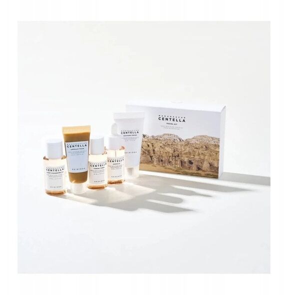 SKIN1004_SET Madagascar Centella Travel Kit olejek oczyszczający 30ml + pianka oczyszczająca 20ml + tonik do twarzy 30ml + serum do twarzy 30ml + krem do twarzy 30ml