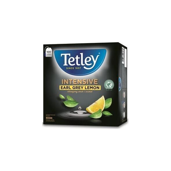 Tetley HERBATA TETLEY INTENSIVE EARL GREY LEMON 100 TOREBEK 659740B