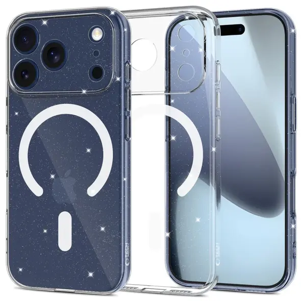 Etui Tech-Protect Flexair MagSafe do Apple iPhone 17 Pro Glitter