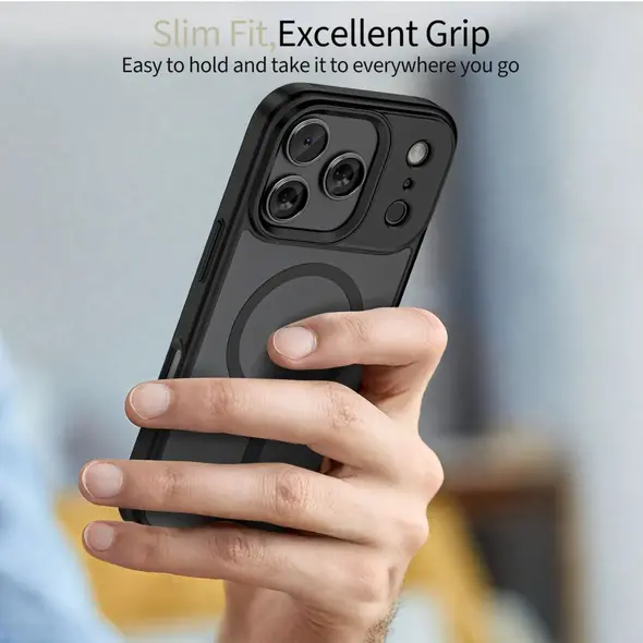 Etui Tech-Protect Magmat MagSafe do Apple iPhone 17 Pro Max Matte Black