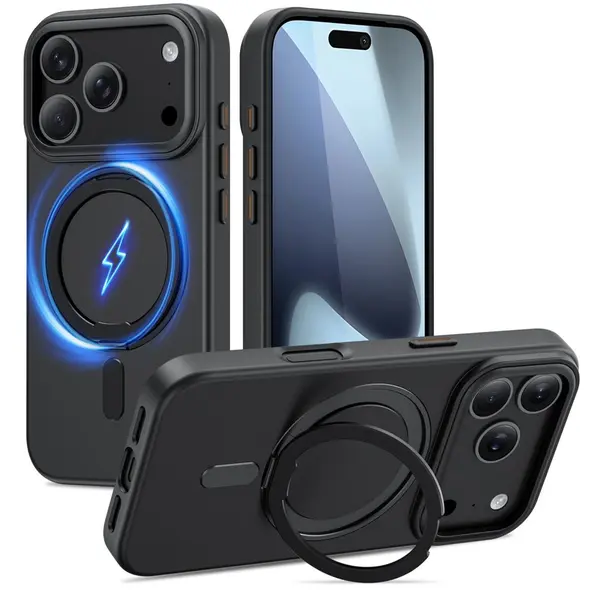 Etui Tech-Protect Magring MagSafe do Apple iPhone 17 Pro Matte Black