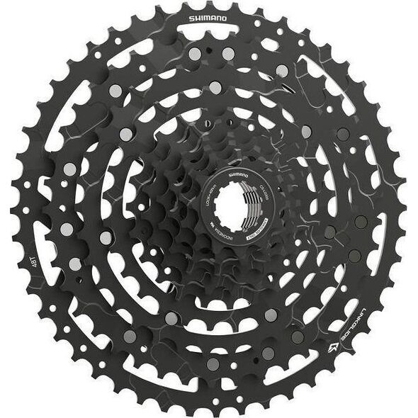 Shimano Kaseta Shimano Cues CS-LG300-10, 10-rz, 11-48, Linkglide, czarna