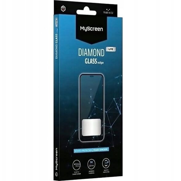 Szkło hartowane MyScreen Diamond Glass    Edge Lite FG do Motorola Moto G15 czarny/black