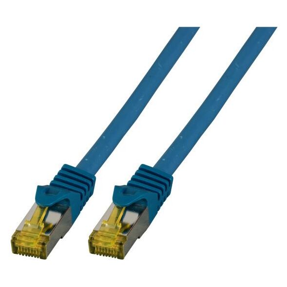 EFB Patchcord S/FTP,Cat.6A, LSZH, Cat.7, 0.25m (MK7001.0,25BL)