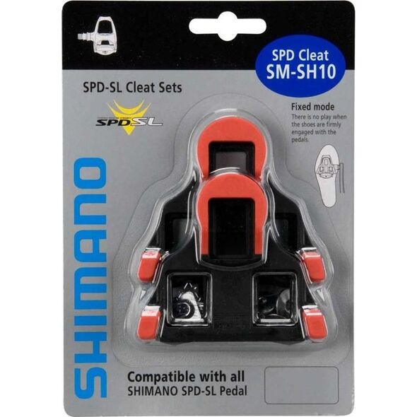 Shimano Bloki do pedał SPD-SM SH10 7810-6620-5610-R540 sztywne, czerwone uniwersalny