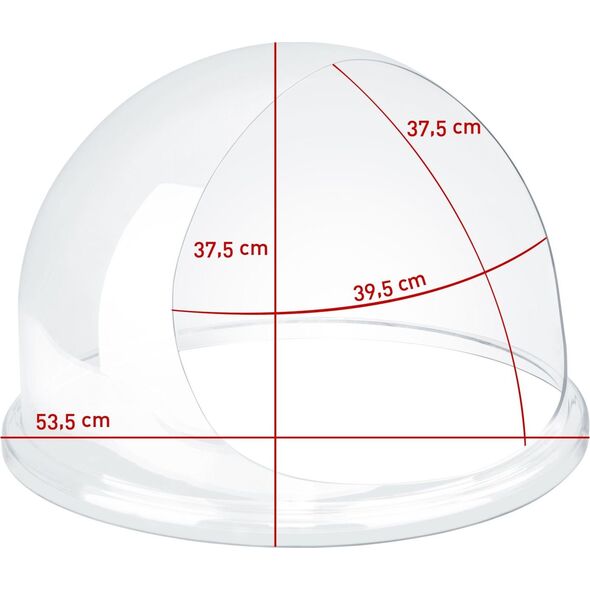 Royal Catering Pokrywa ochronna / osłona klosz do maszyny do waty cukrowej 52cm
