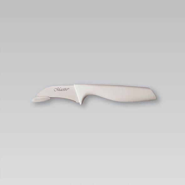 STALOWY NÓŻ DO OBIERANIA 6.8CM Z POWŁOKĄ CERAMICZNĄ NIEPRZYWIERAJĄCĄ POJEDYNCZY MAESTRO MR-1435