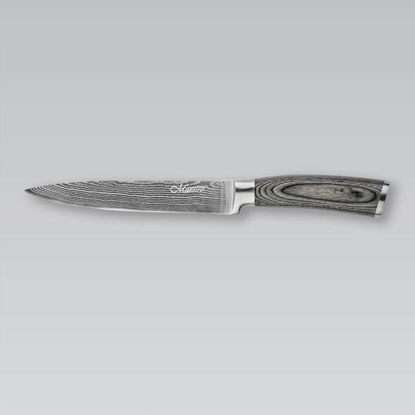 NÓŻ UNIWERSALNY 17.5CM ZE STALI DAMASCEŃSKIEJ POJEDYNCZY KUCHENNY MAESTRO MR-1483