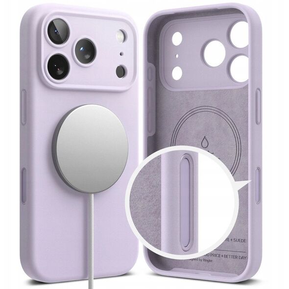 Etui Ringke Silicone Magnetic MagSafe do Apple iPhone 17 Pro Light Purple