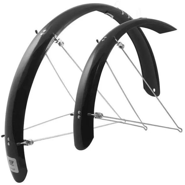 Skydeliai FORCE Aluflex 26" su usais (PET plastikas, juodi)