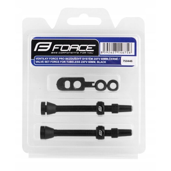 Bekameriniu padangu ventiliu komplektas FORCE 2 x FV 60mm