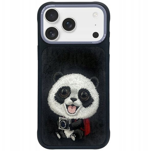 Etui Nimmy Big Eyed Pet 2.0 Panda do iPhone 17 Pro czarny