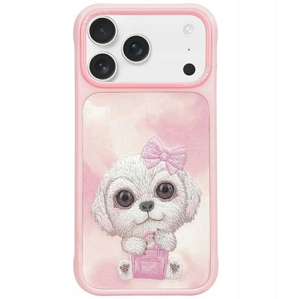 Etui Nimmy Big Eyed Pet 2.0 Dog do iPhone 17 Pro Max różowy