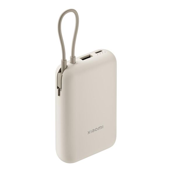 Xiaomi Power Bank 10000mAh Integrated Cable Tan (BHR9072GL) (XIABHR9072GL) έως 12 άτοκες Δόσεις