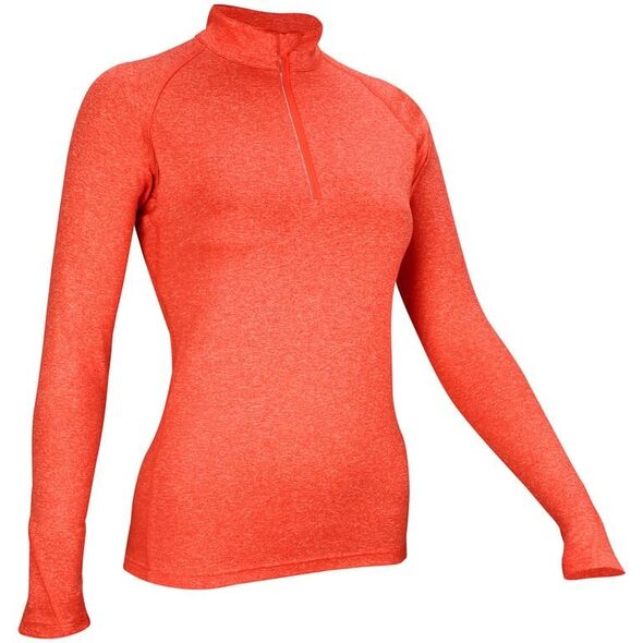 Avento T-shirt for women AVENTO 33VG KOR 44 Coral melange/White/Silver