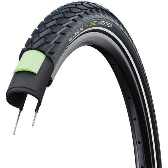 SCHWALBE Πράσινο Marathon Μη αναδιπλούμενο ελαστικό 700c 55 mm (55-622)